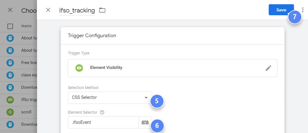 google tag manager trigger