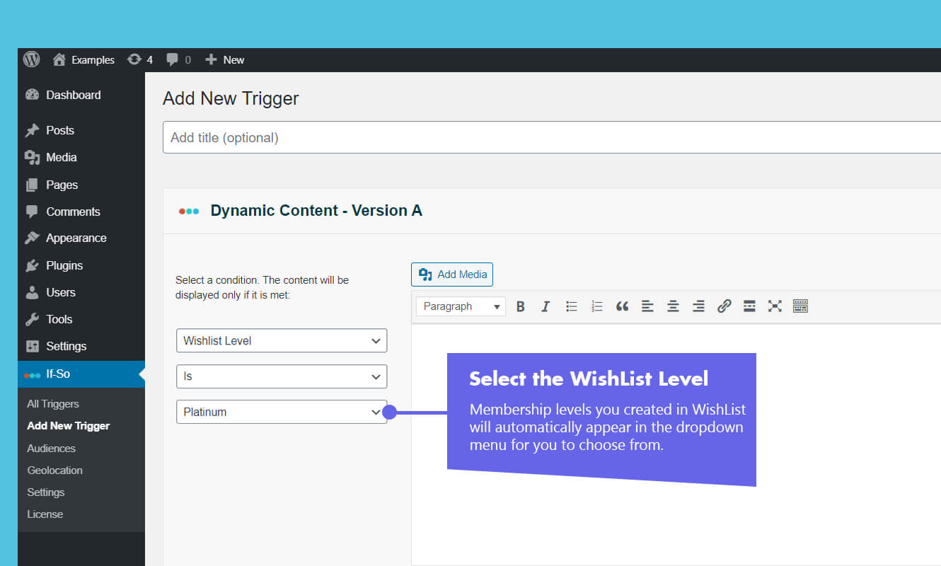 Dynamic Content for WishList Member 5 WishList SS2 Designed