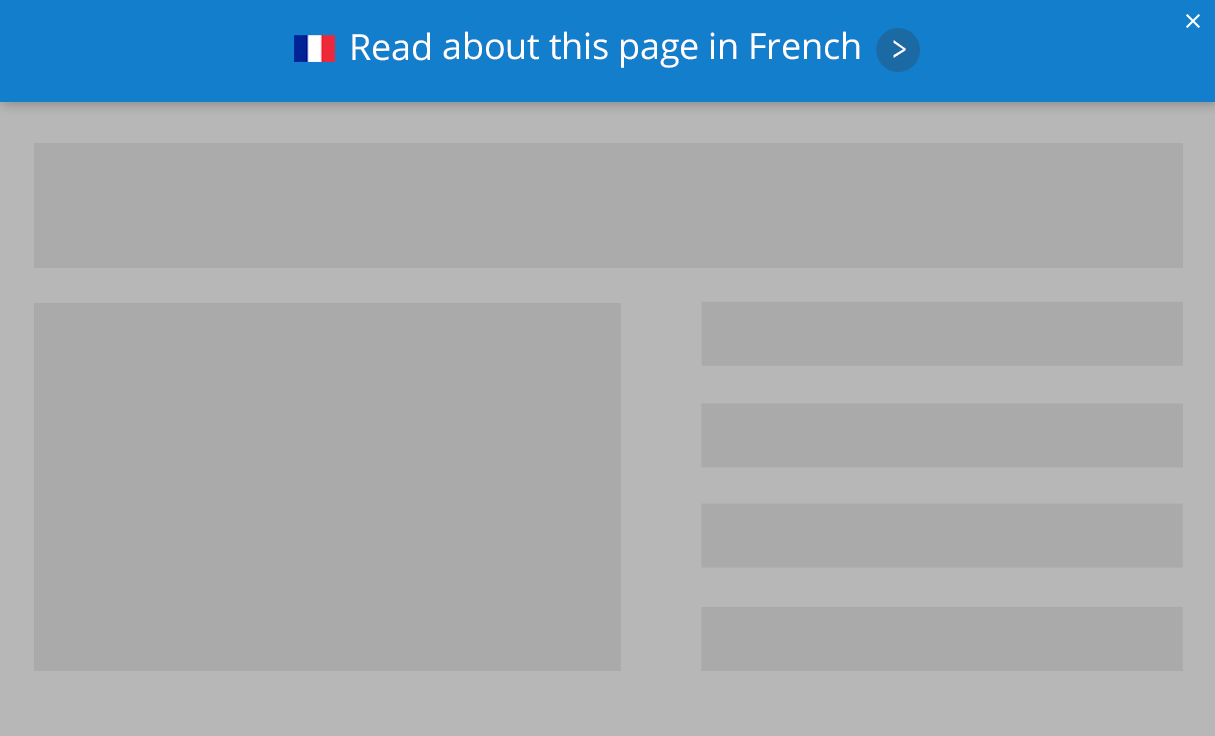 Page in French