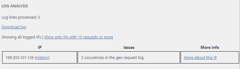 geolocation log analysis