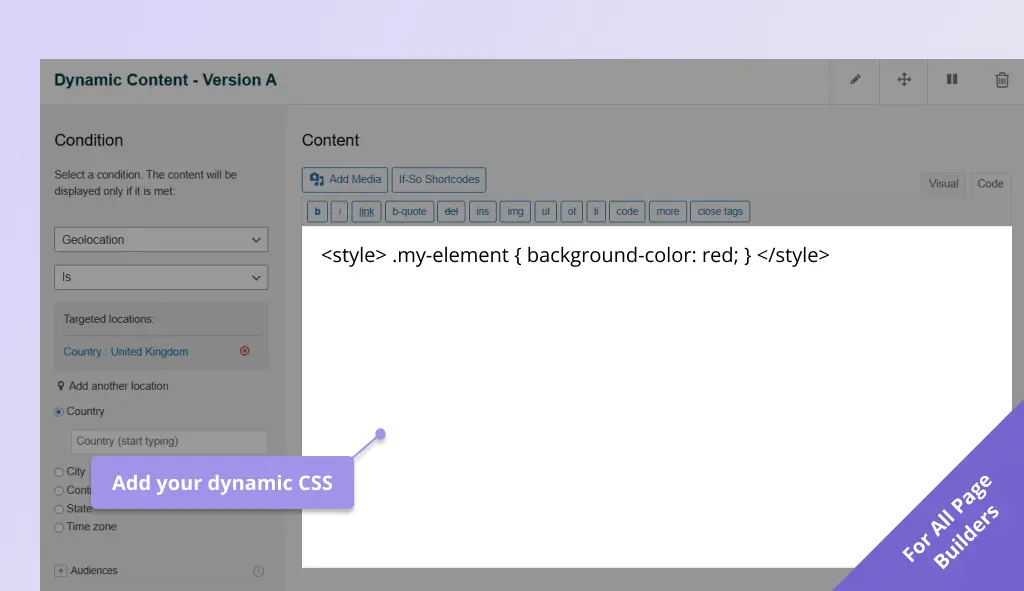 Dynamic CSS: Conditional website design 4 dynamic CSS