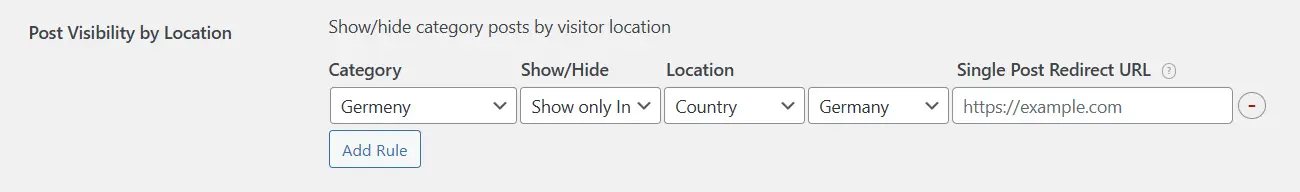 posts by geolocation UI