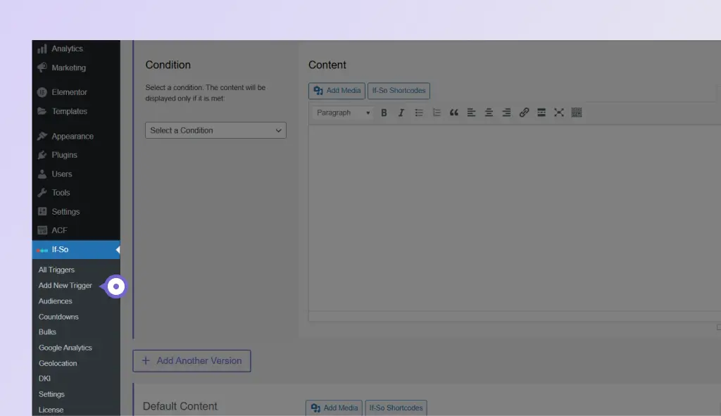 How to Set Up A/B Testing 2 Create trigger
